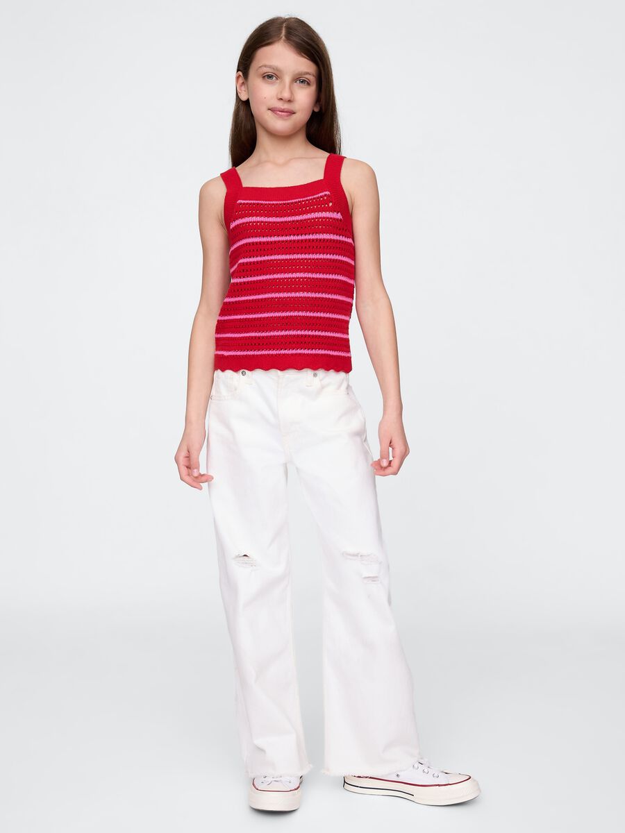Tank top in cotone Bambina_2