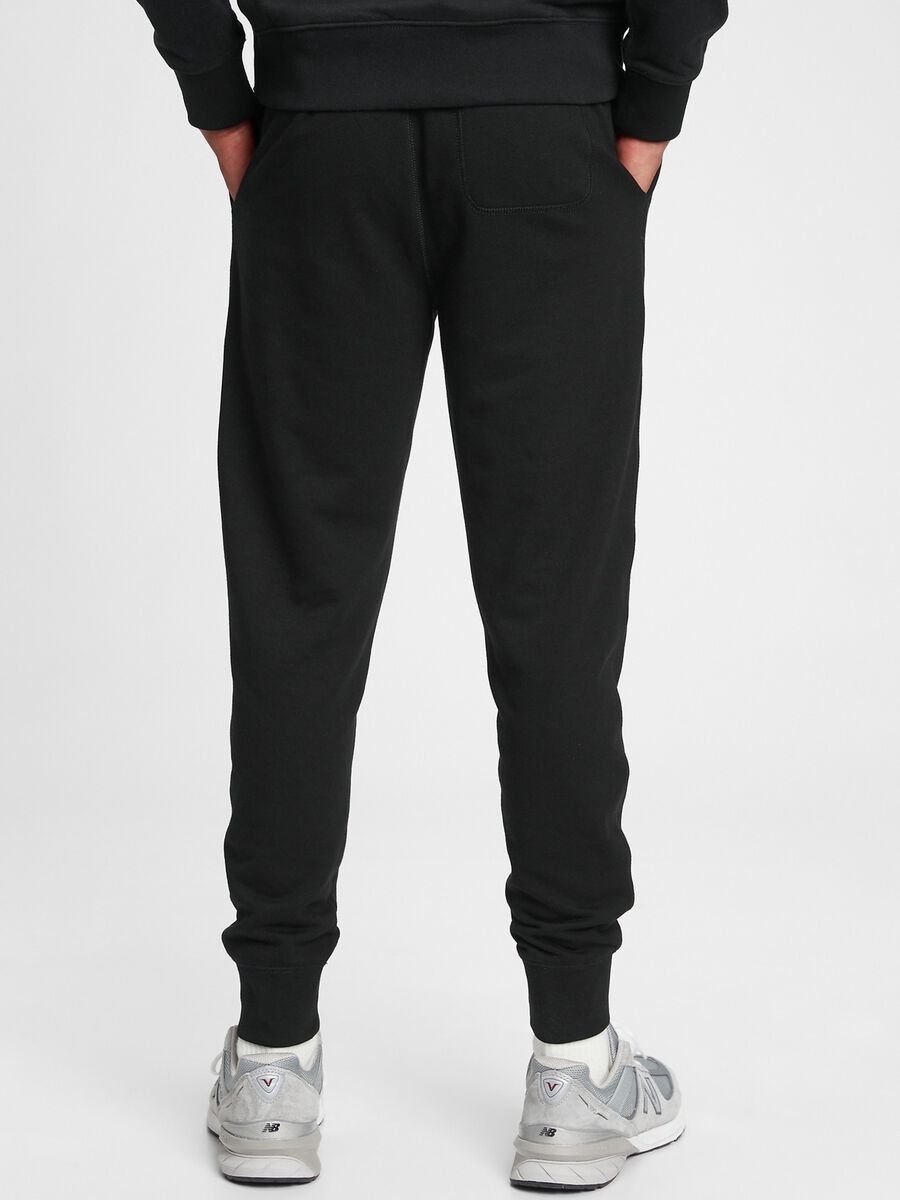 Fleece joggers with logo embroidery Man_1