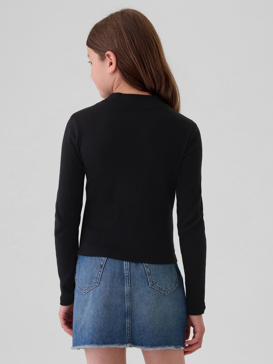 T-shirt a maniche lunghe mock neck  Bambina_1
