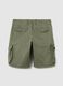Bermuda cargo shorts in cotton and Lyocell_2