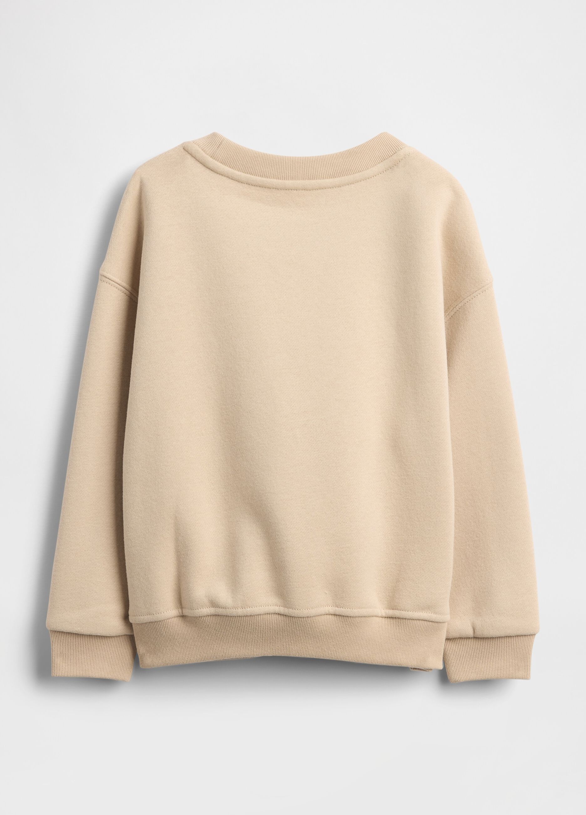 Felpa beige in misto cotone_1