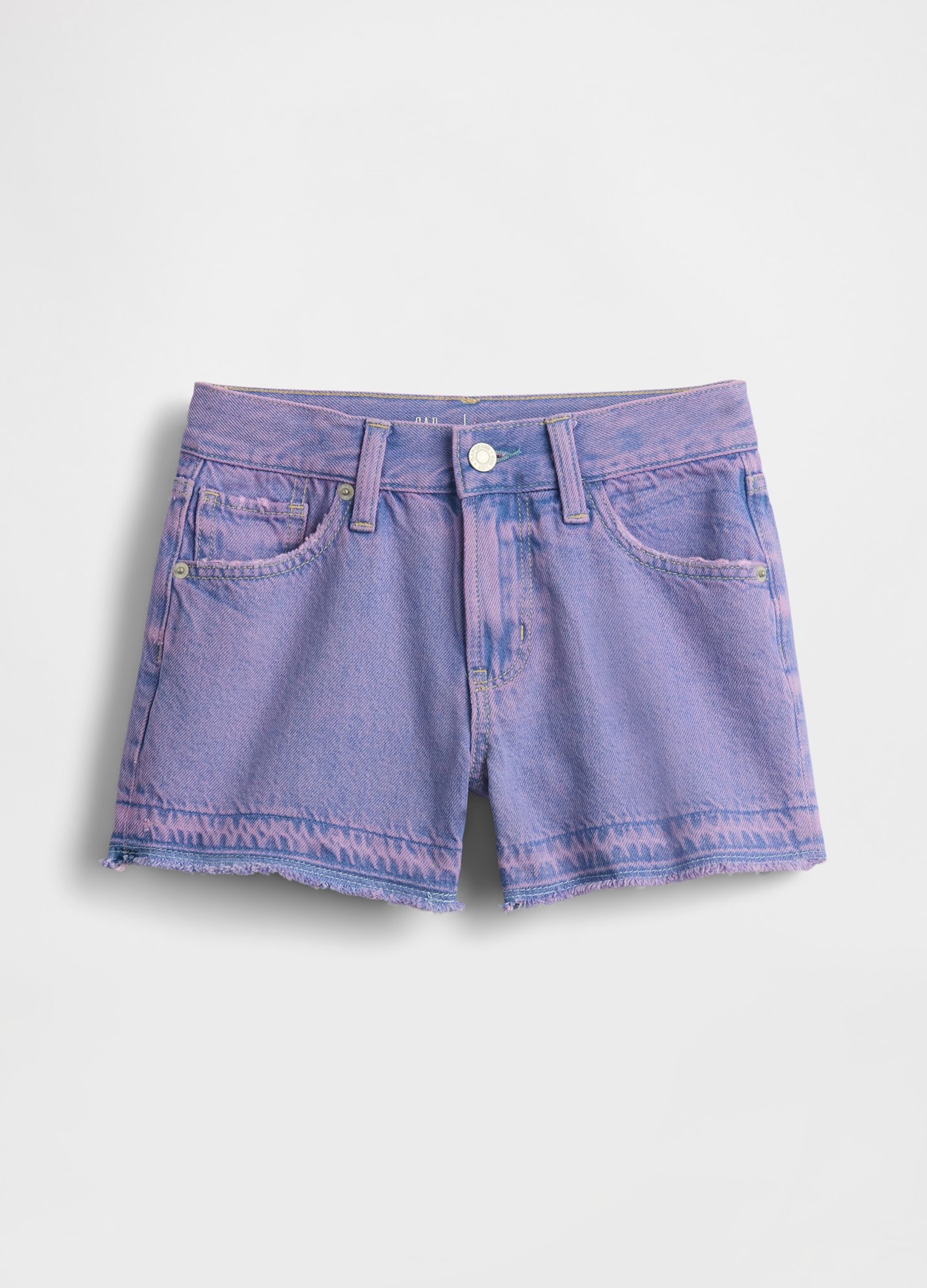 Shorts denim viola per bambina_3