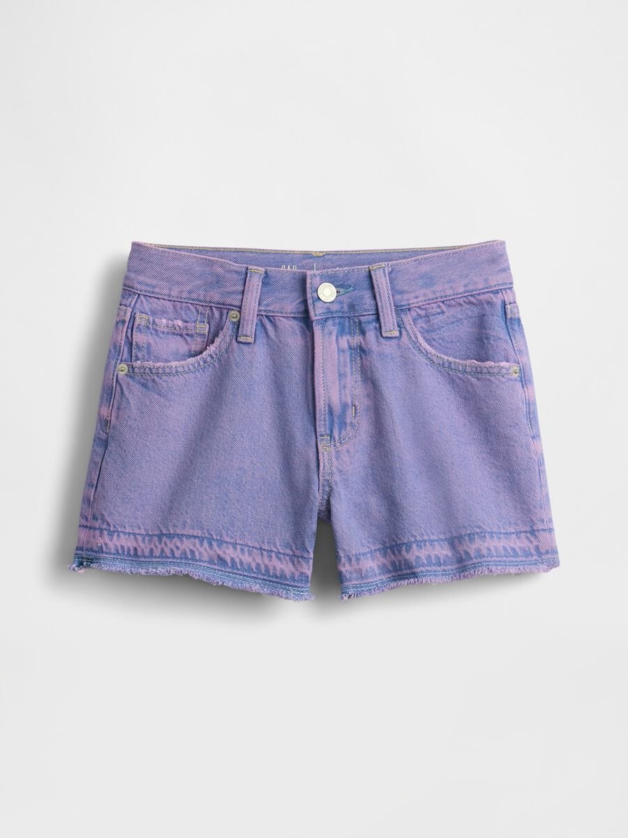 Shorts denim viola per bambina Bambina_3