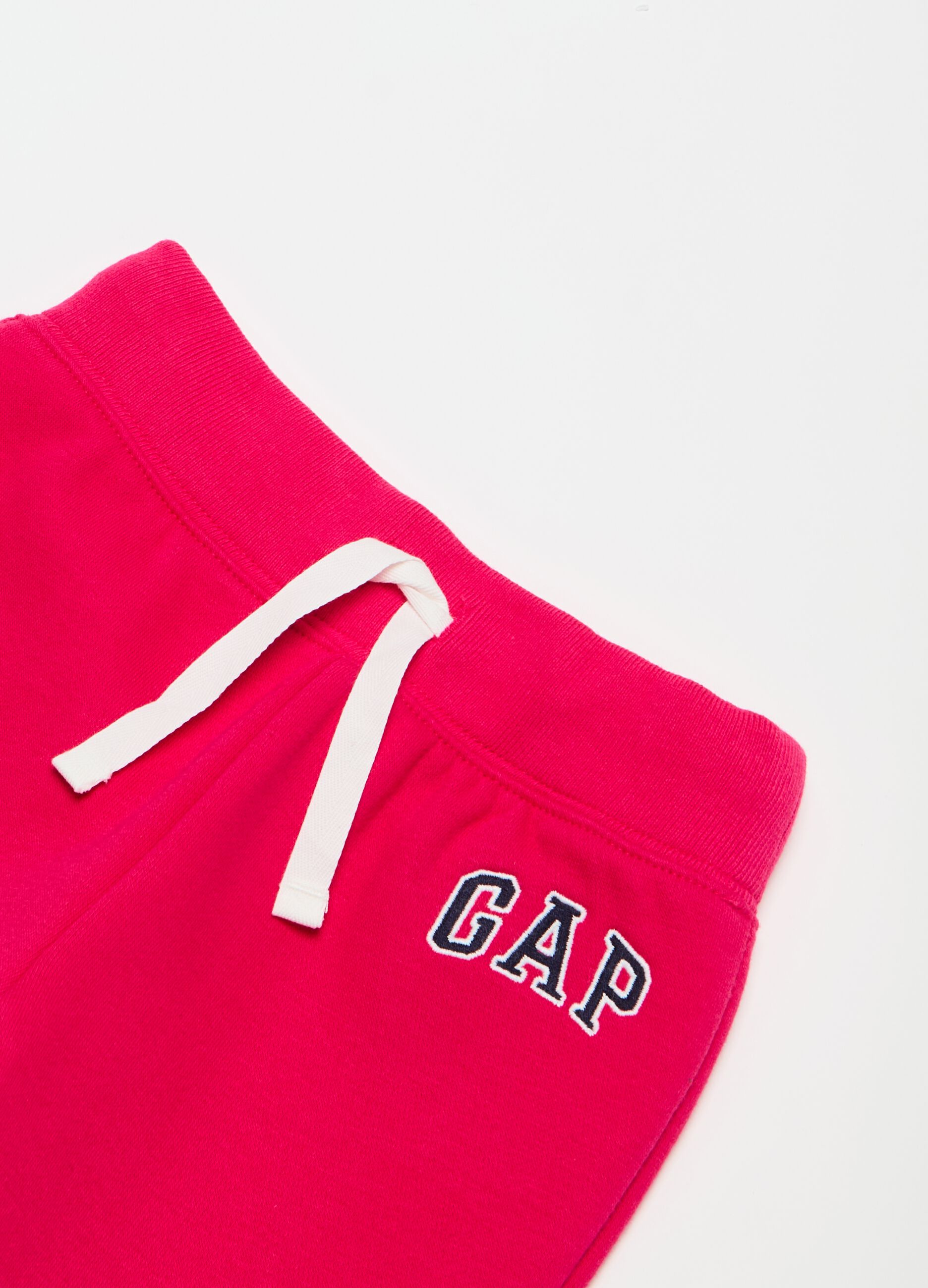 Joggers in felpa con ricamo logo_2