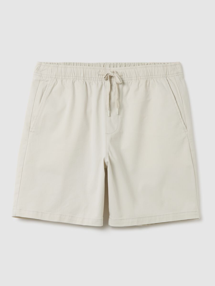 Stretch cotton Bermuda joggers Man_1