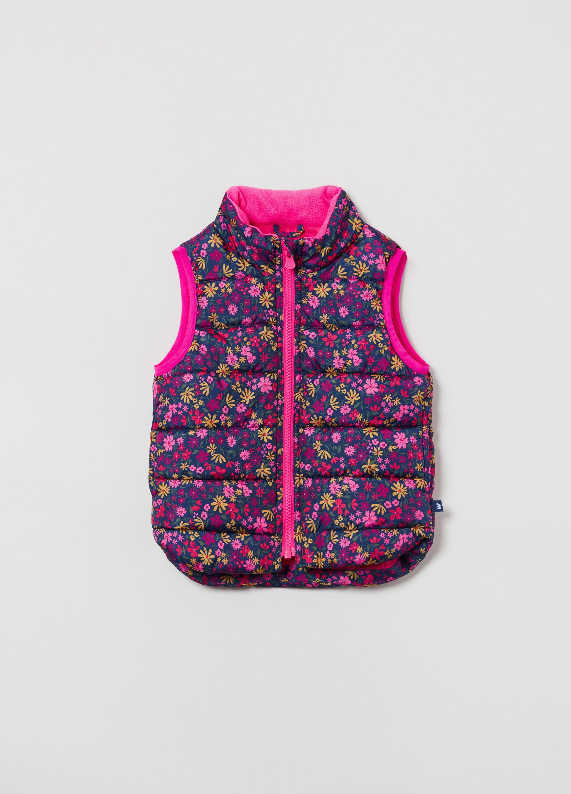 Gilet reversibile trapuntato