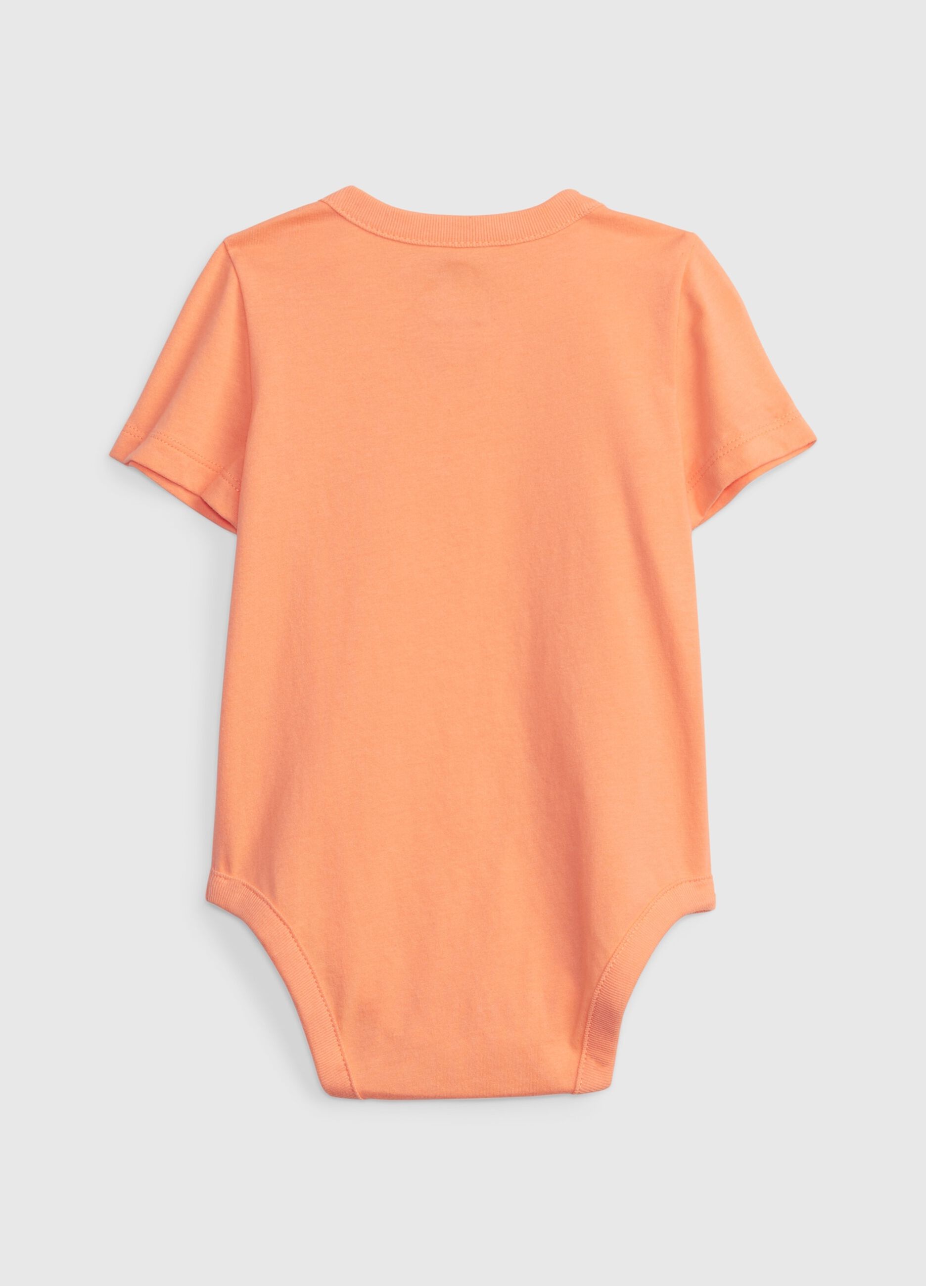 Organic cotton bodysuit with embroidered bear_1