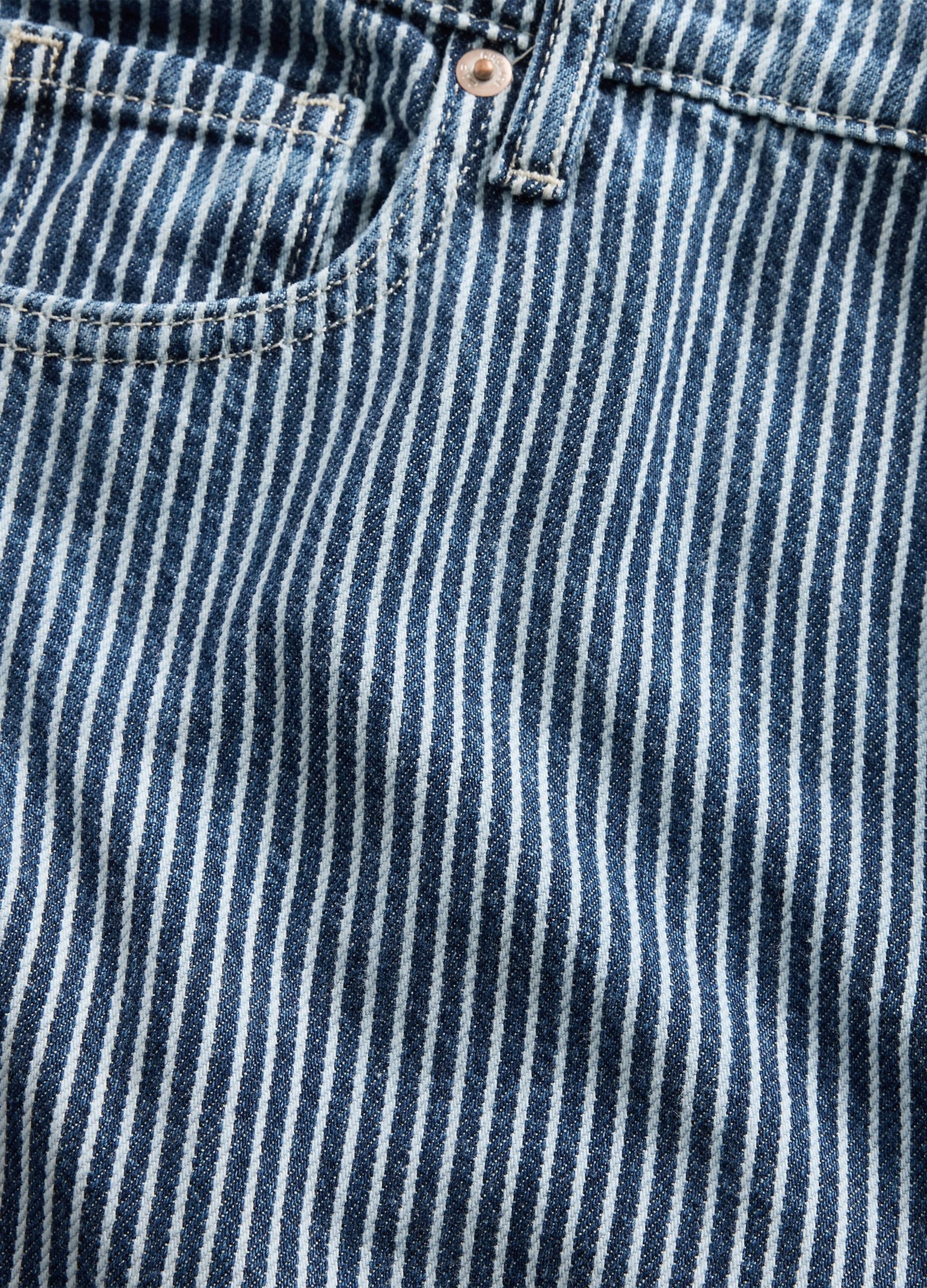 Jeans a righe bianche e blu Gap in misto cotone e Lyocell_5