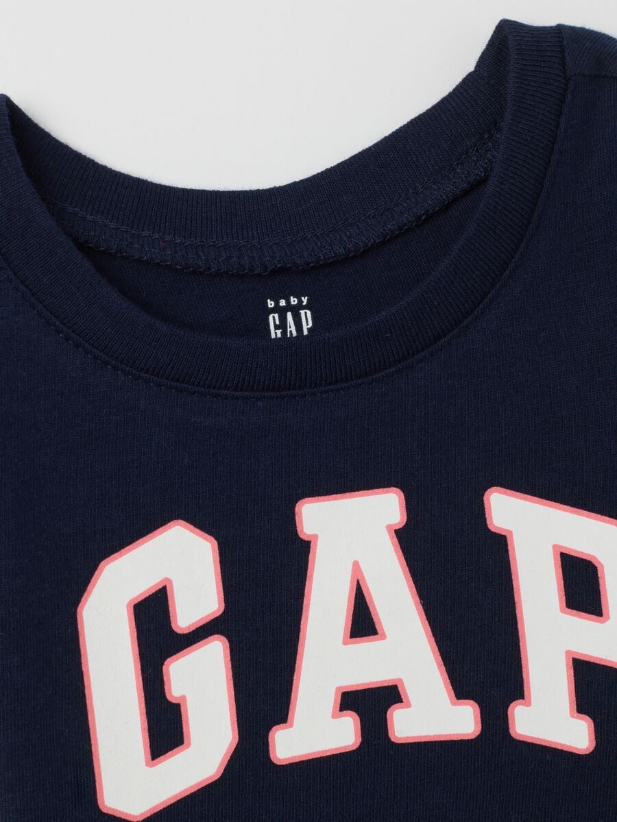 T-shirt in cotone con stampa logo  Bimba_2