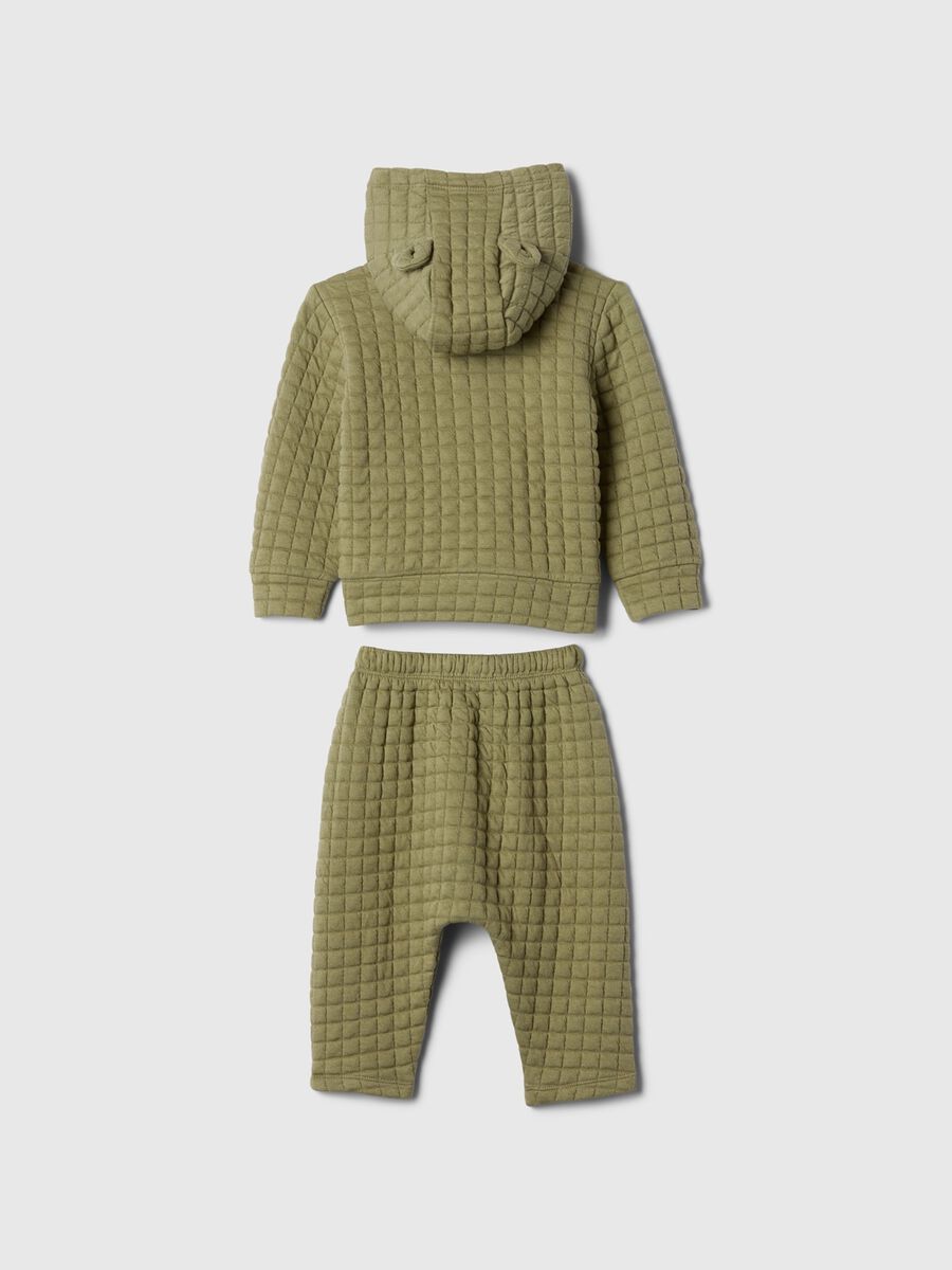 Set top e pantaloni in felpa trapuntata Neonato_1