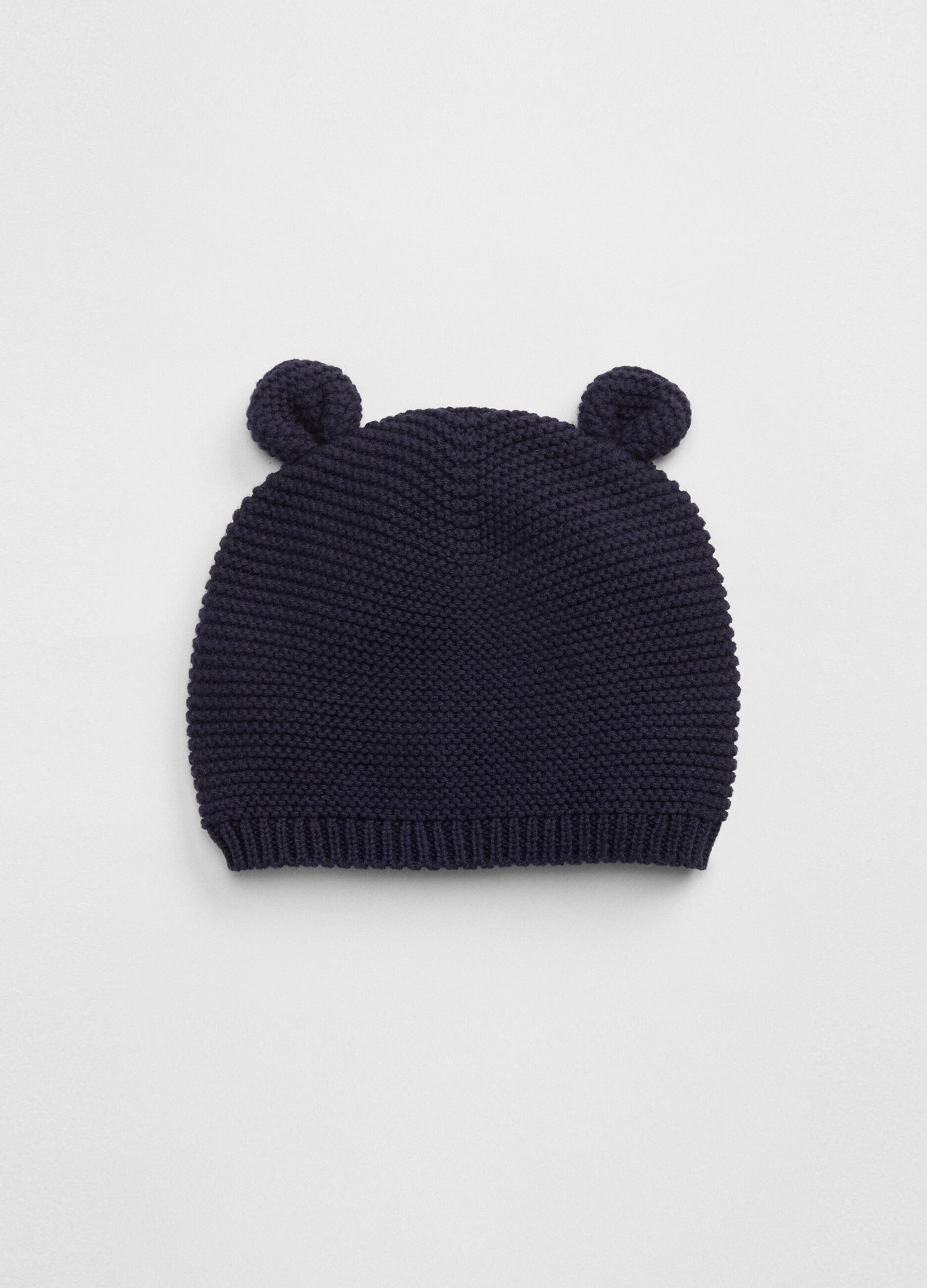 Knitted hat with ears