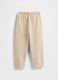 Pantaloni beige in misto cotone e poliestere_1