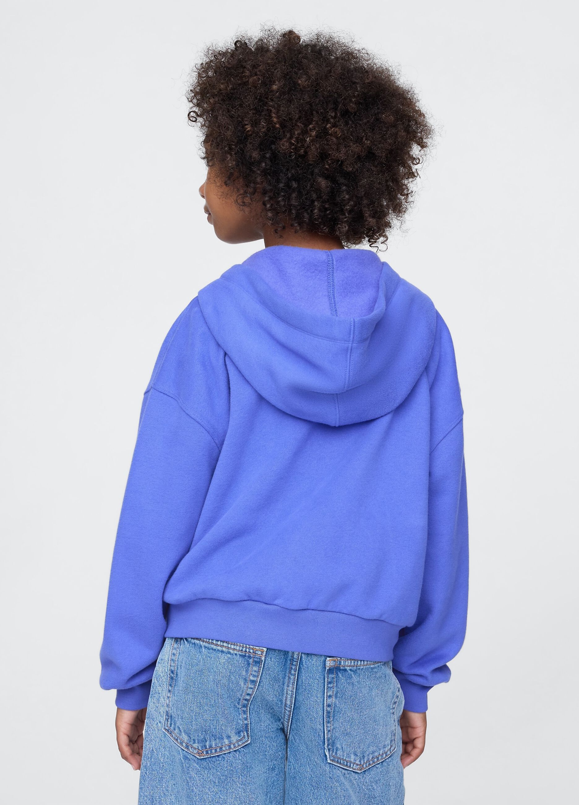 Purple full zip hoodie GAP Kids_2