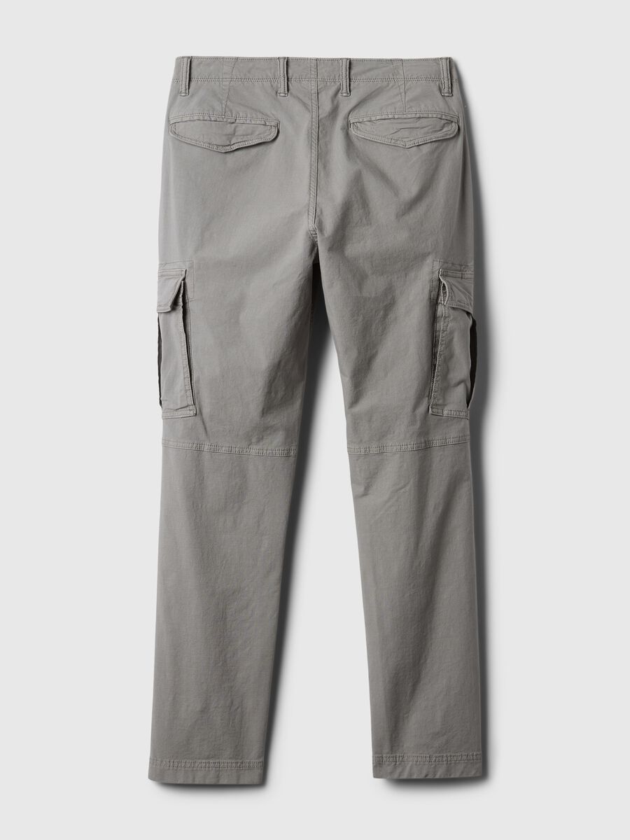 Cargo trousers in stretch cotton Man_4