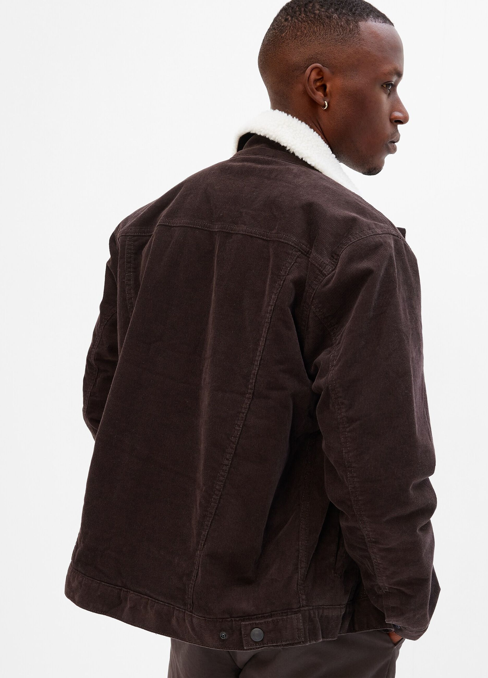 Corduroy jacket with sherpa lining_1