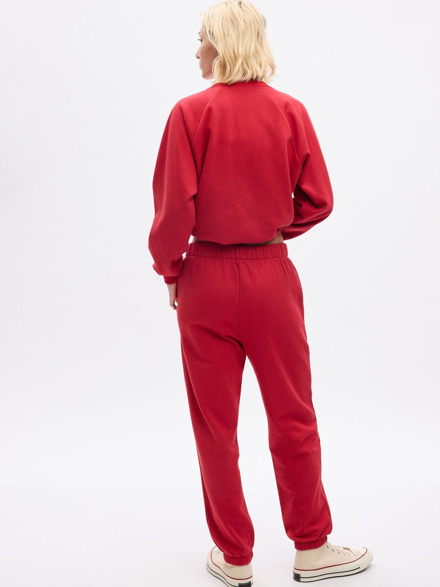 High-rise plush joggers Woman_1