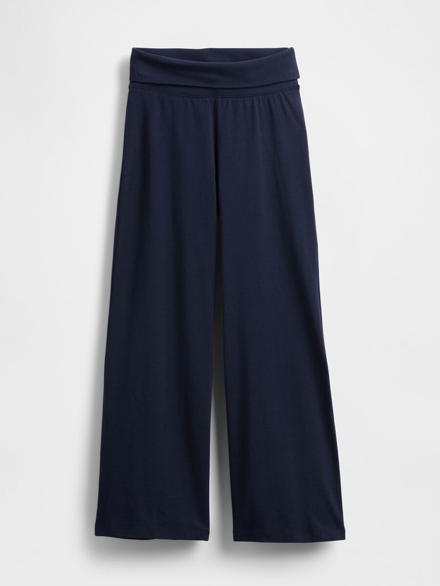 Blue stretchy leggings for girls Girl_3