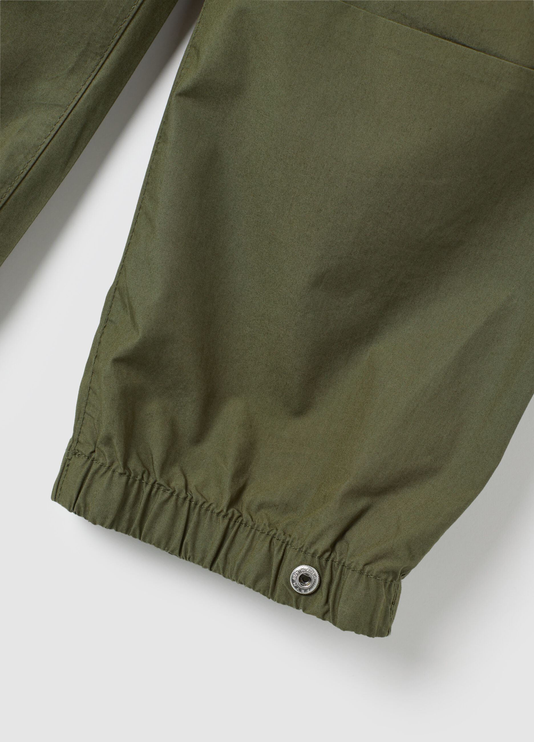 Cargo joggers in cotton with drawstring_3