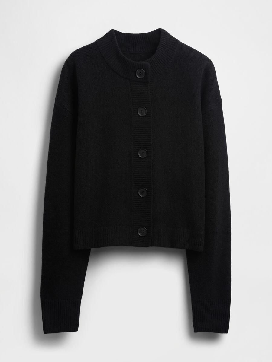 Cardigan CashSoft in misto cotone e acrilico Donna_3