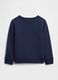 Felpa blu per bambino in misto cotone_1