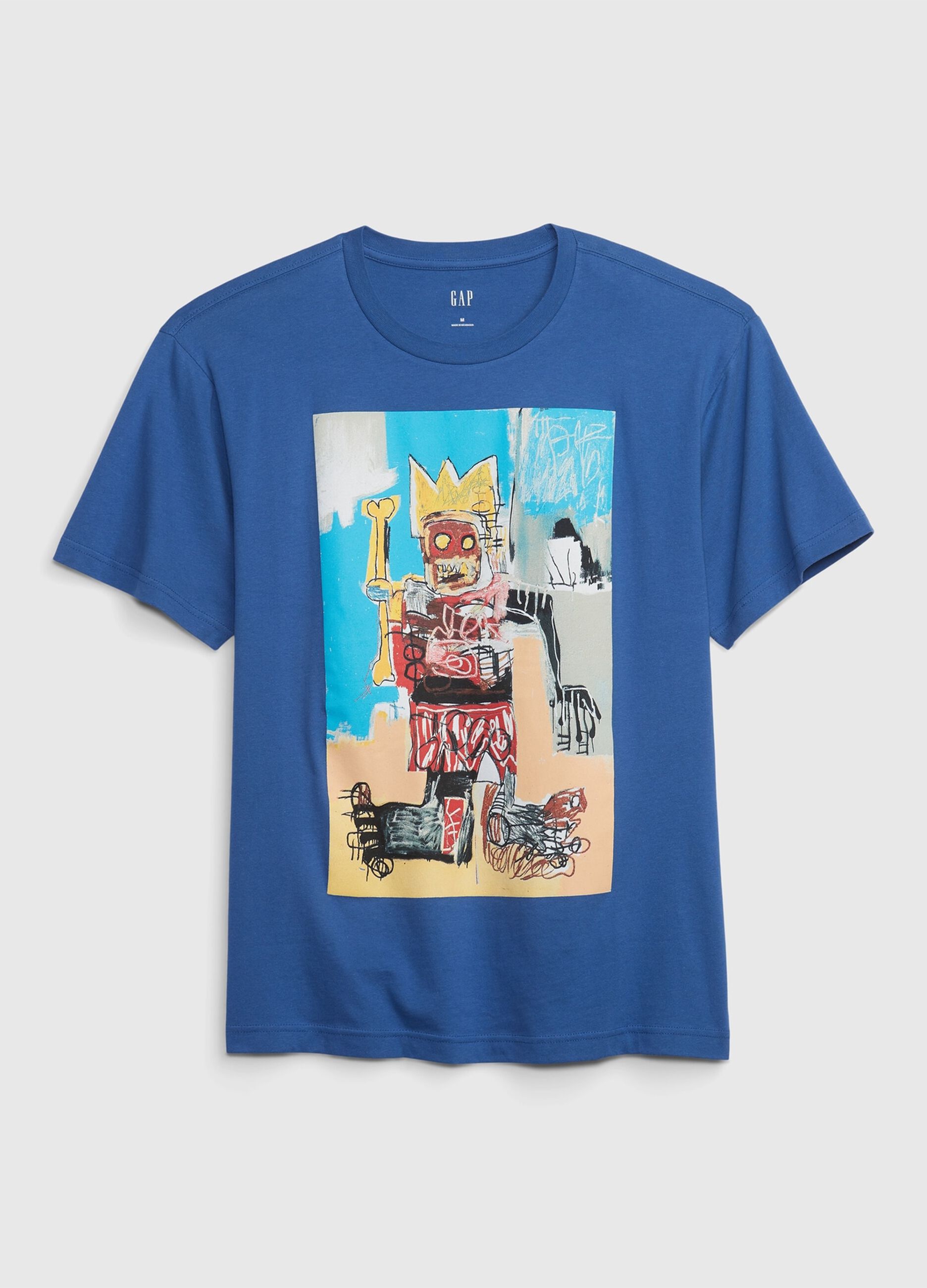 T-shirt con stampa Basquiat