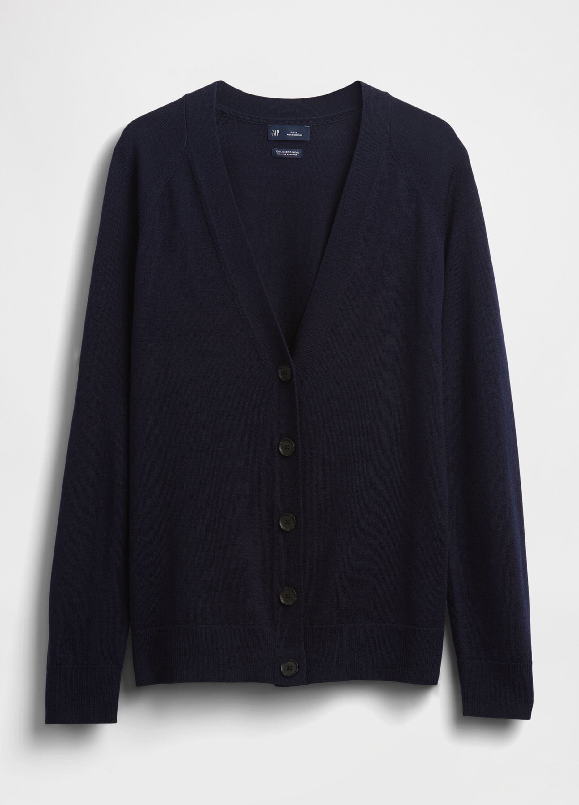 Black Pure Wool Cardigan_3