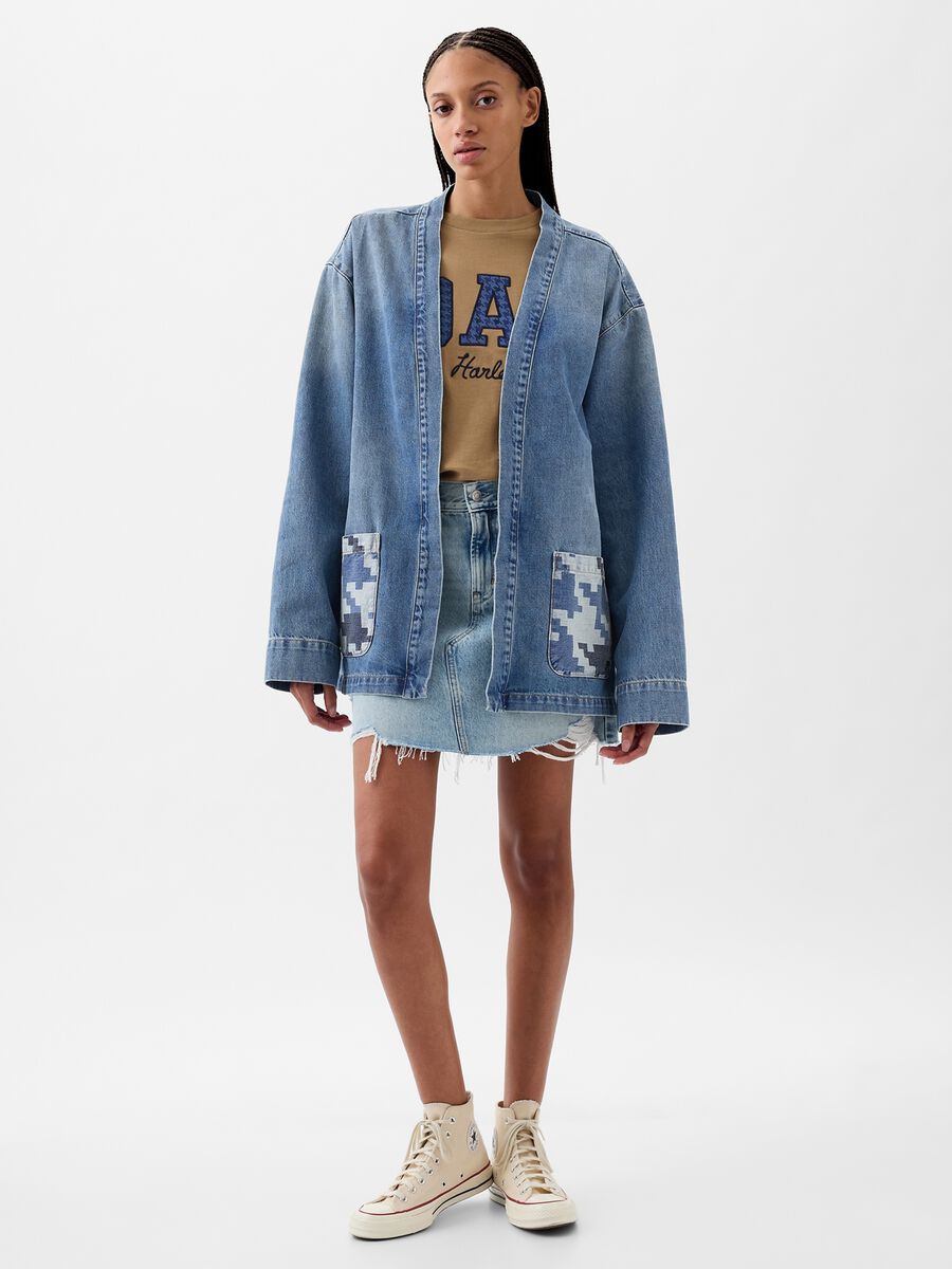 DAP x GAP kimono in organic cotton denim Unisex_0