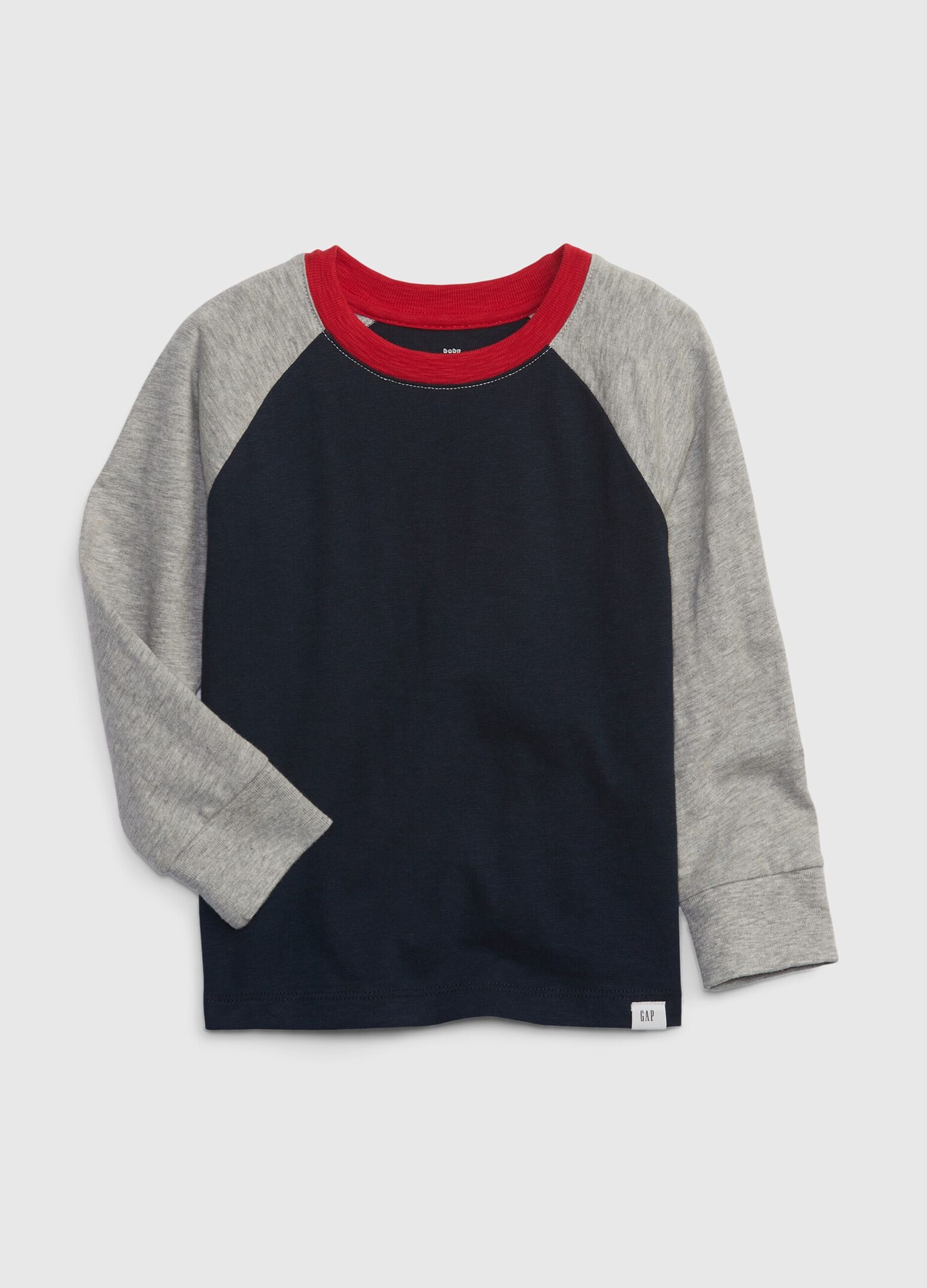 Colourblock T-shirt with raglan sleeves