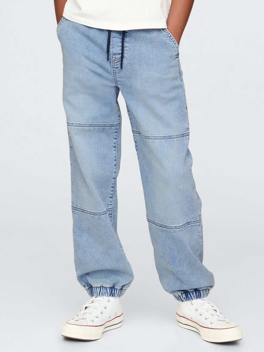 Blue denim trousers for kids Boy_1