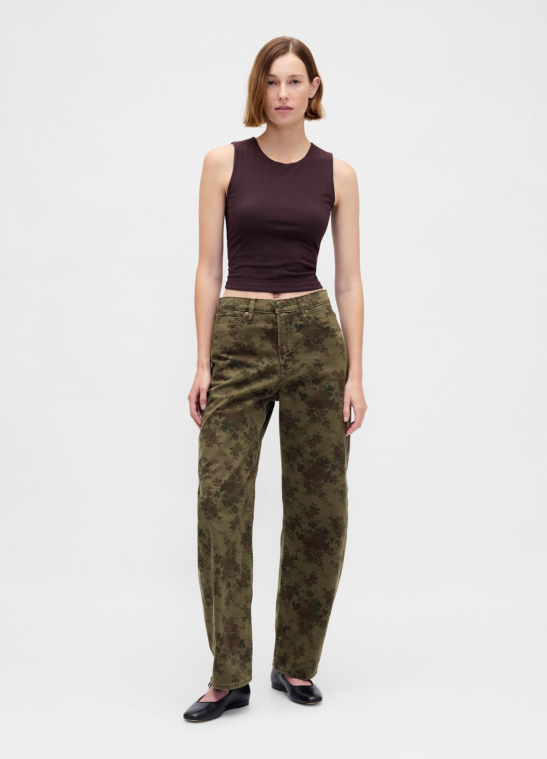 Pantaloni verdi in cotone