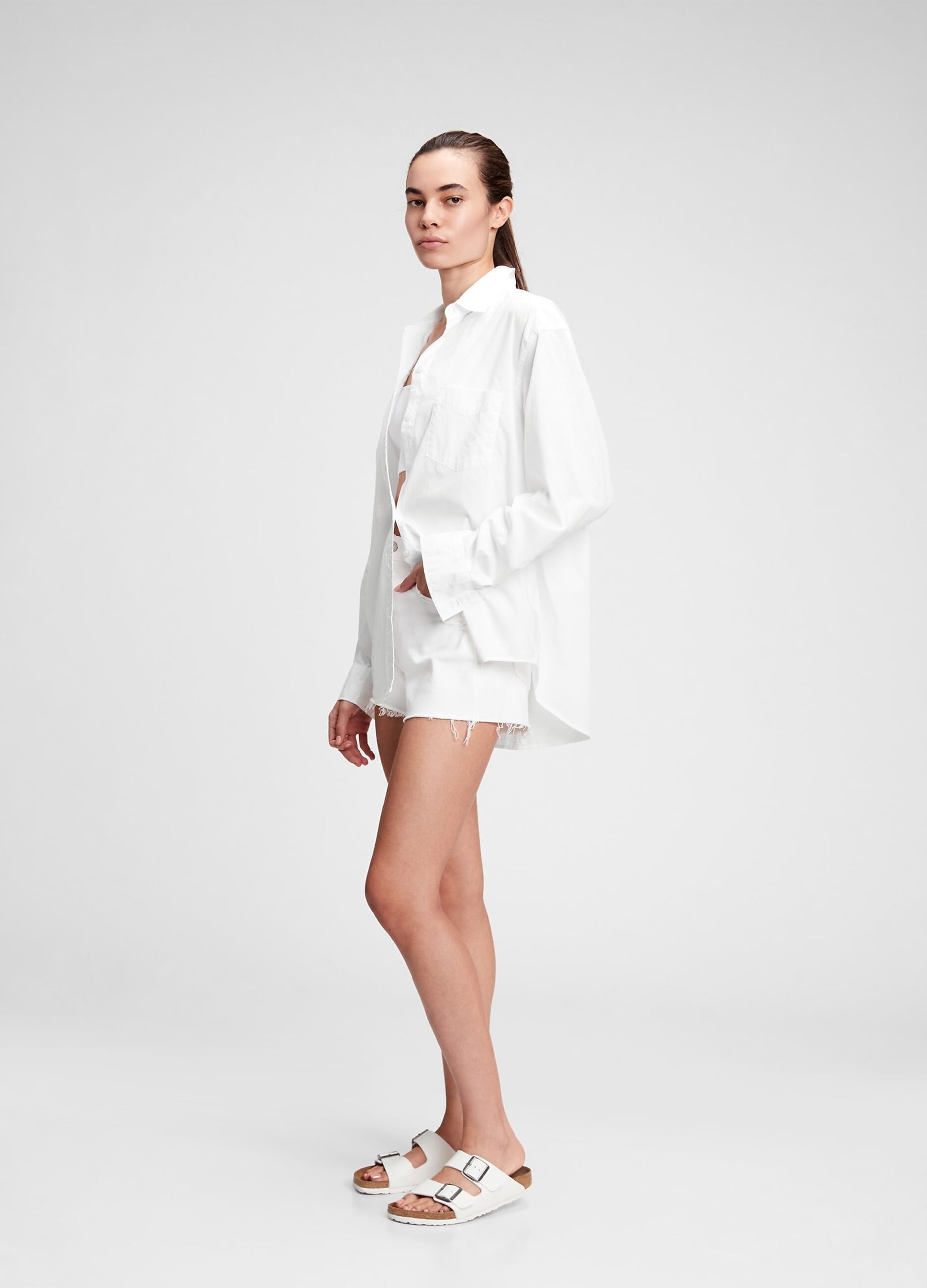 Camicia oversize in cotone