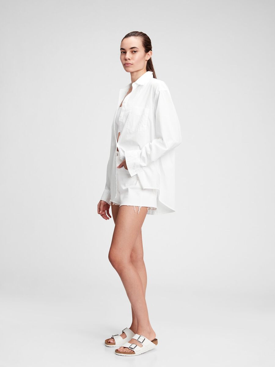 Camicia oversize in cotone Donna_0