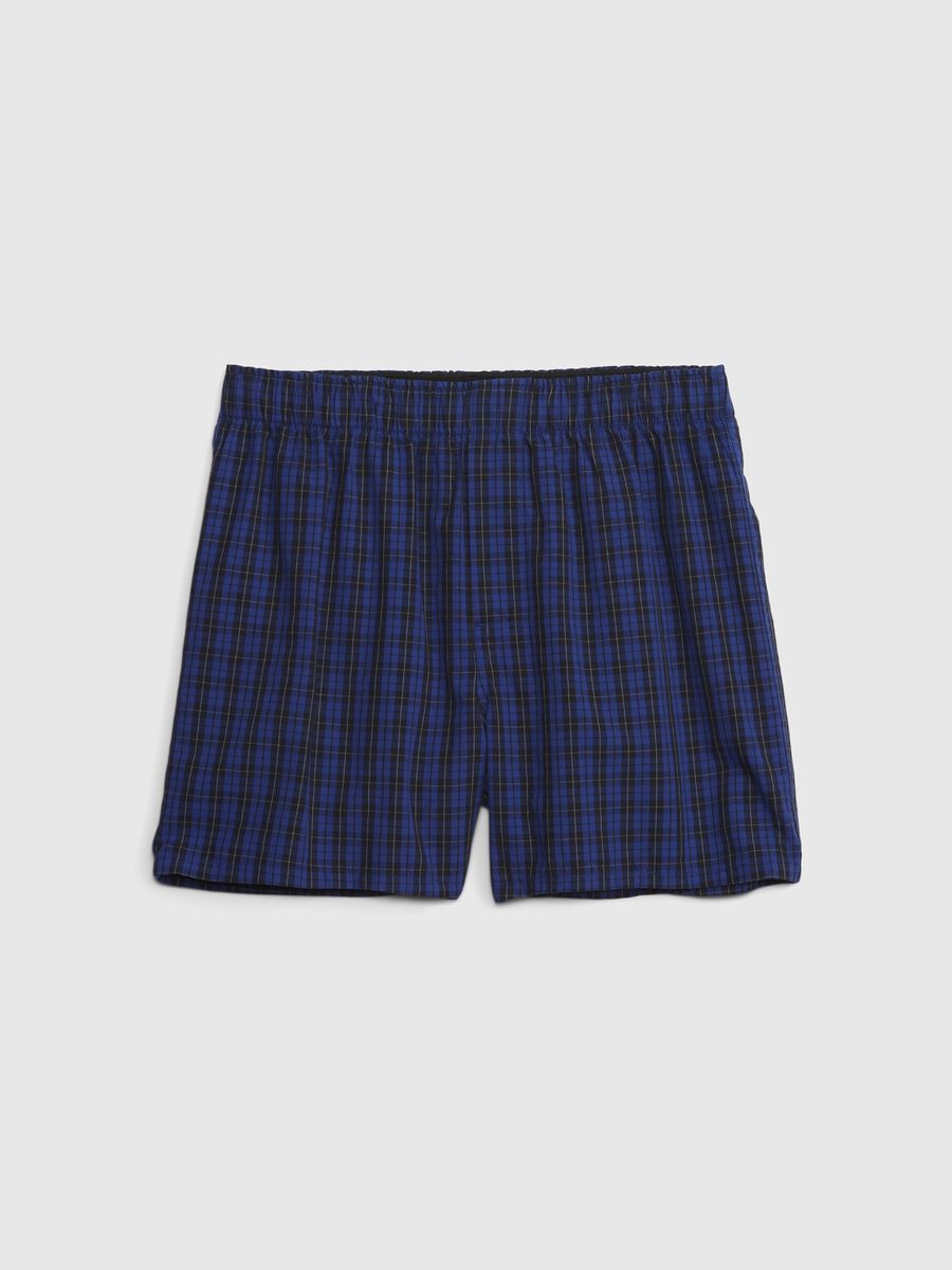 Cotton boxer shorts with check pattern Man_0