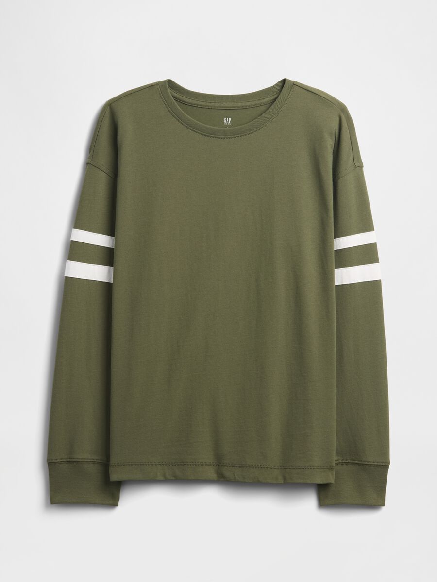 Green Long-Sleeve Cotton T-Shirt Boy_0