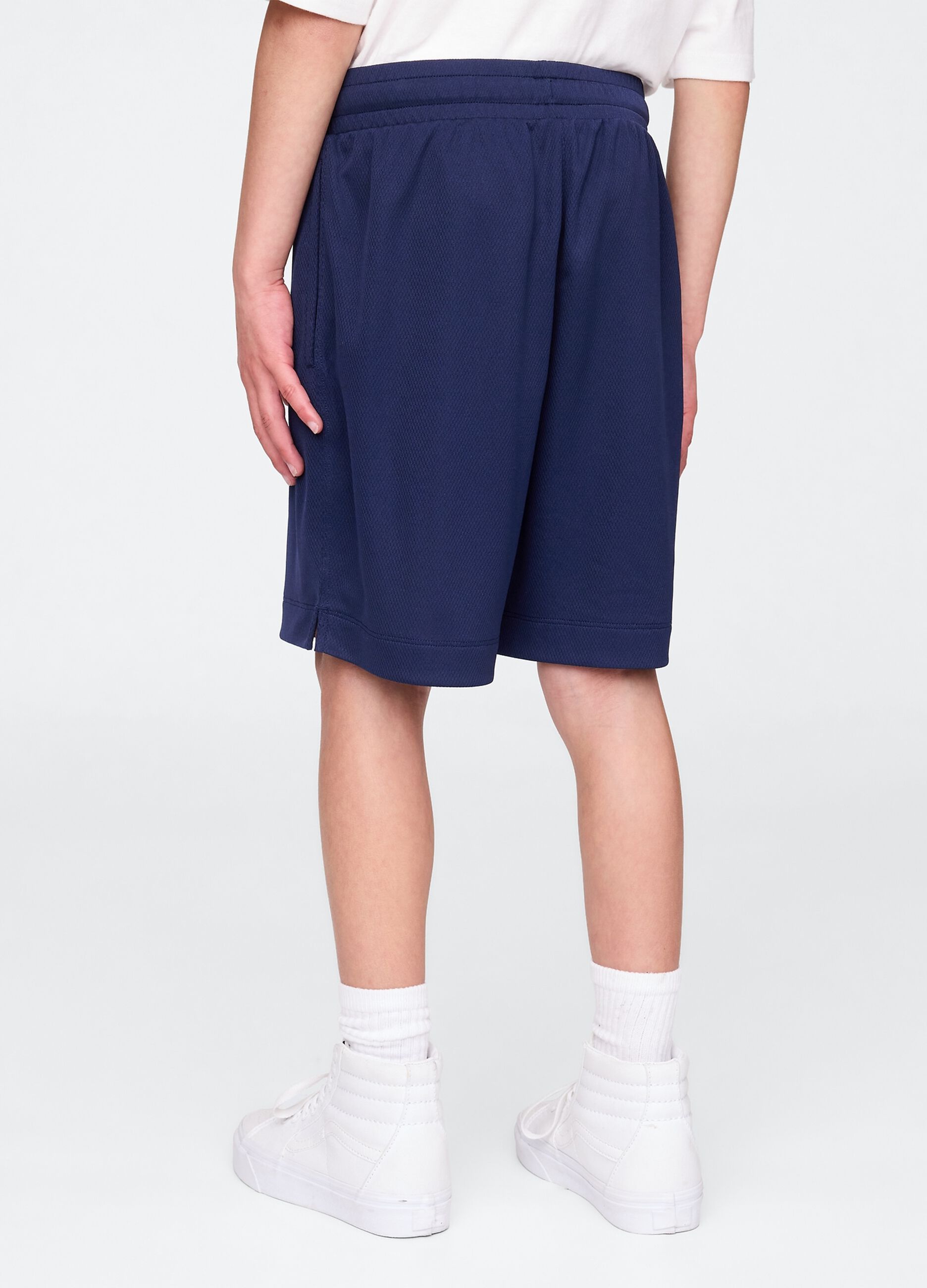 Shorts blu in cotone_2