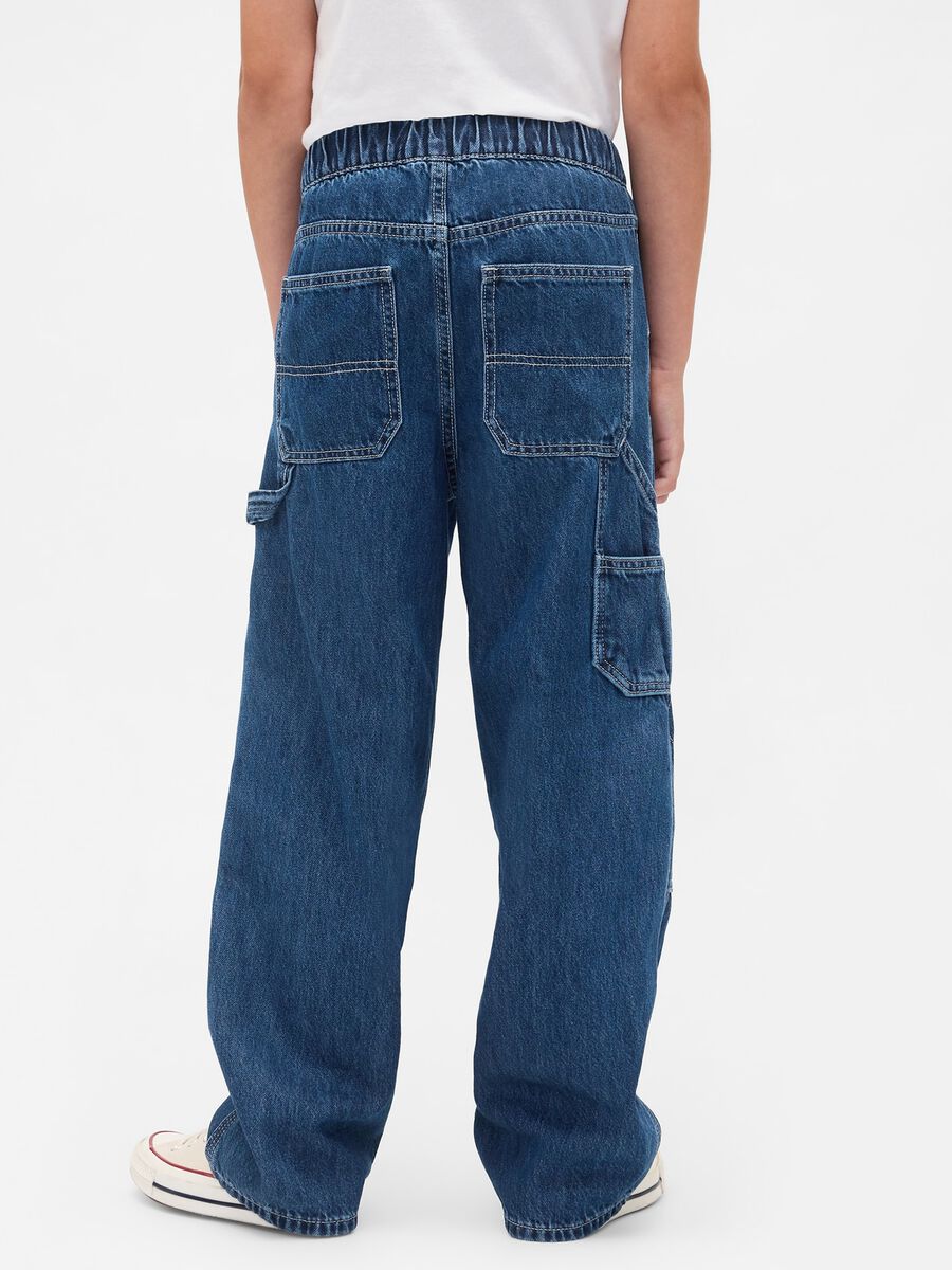 Pantaloni baggy in denim per ragazzo Bambino_2