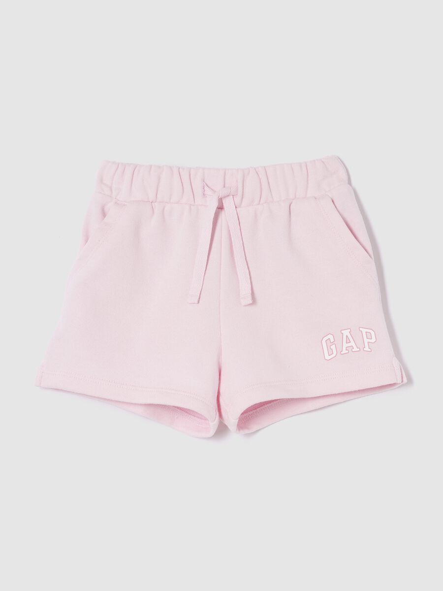 Shorts in misto cotone con logo GAP Bimba_0