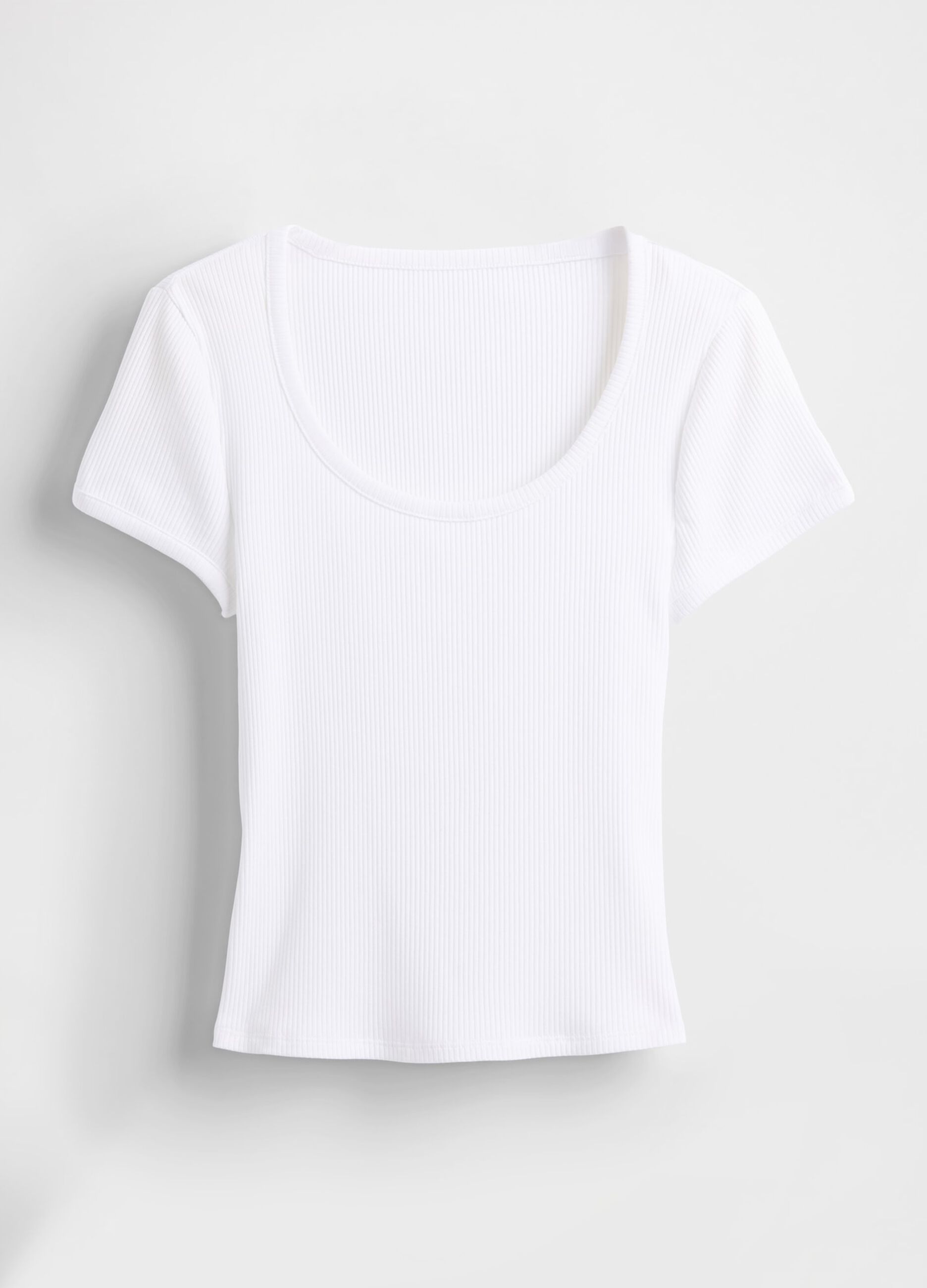 T-shirt bianca elasticizzata_3