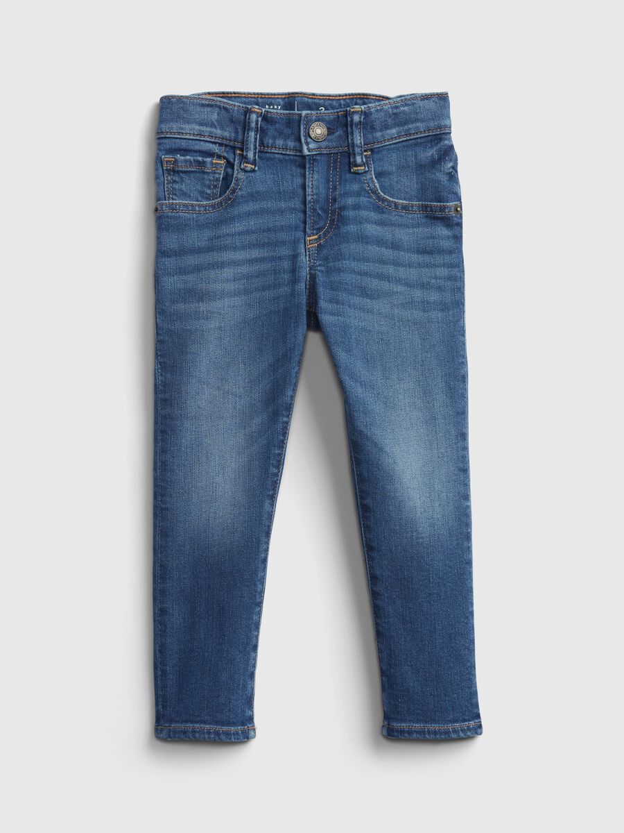 Regular-fit jeans with five pockets Newborn Boy_0