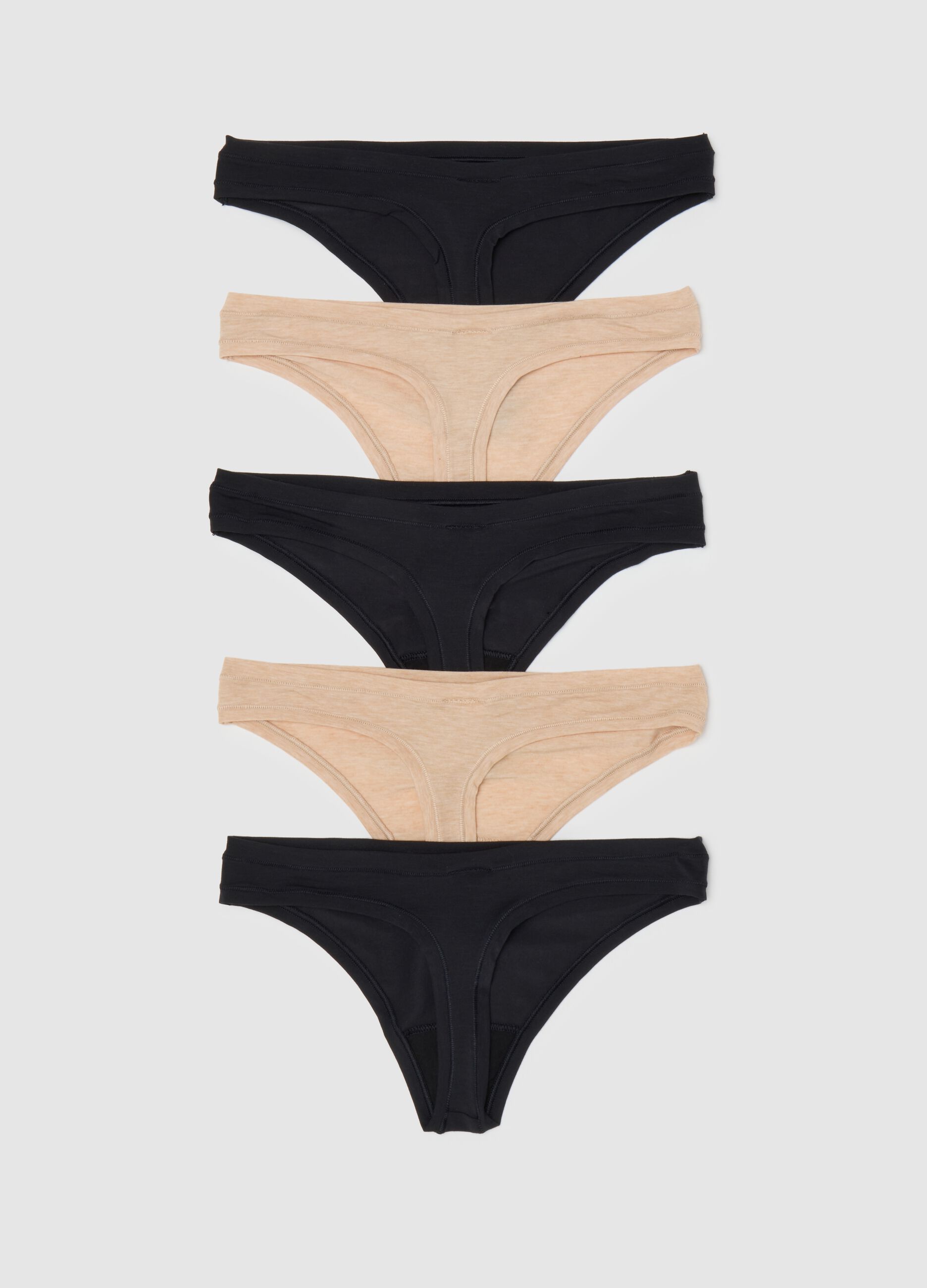 Set cinque perizomi in modal stretch_2