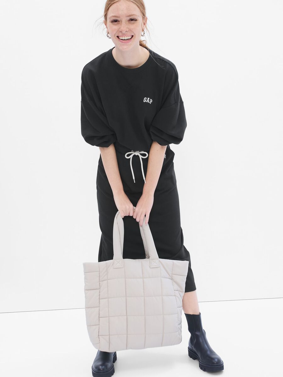 Felpa boxy con ricamo logo Donna_0