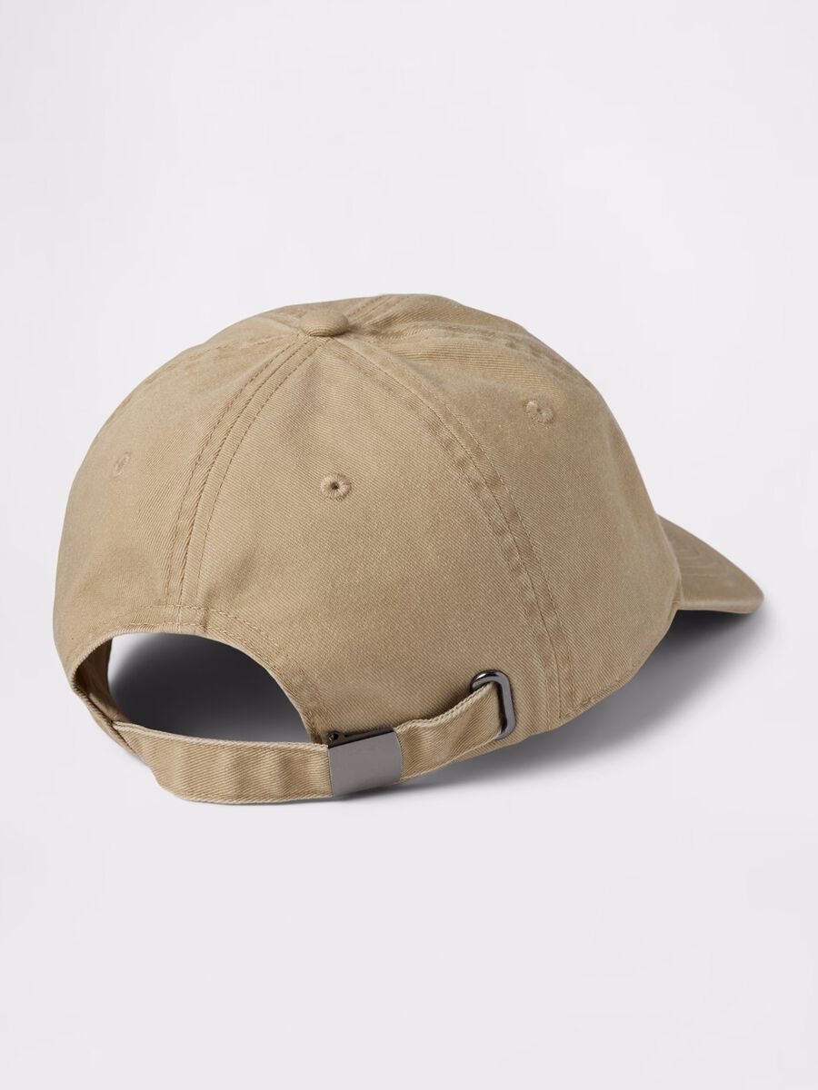 Cappello da baseball beige in cotone Uomo_1