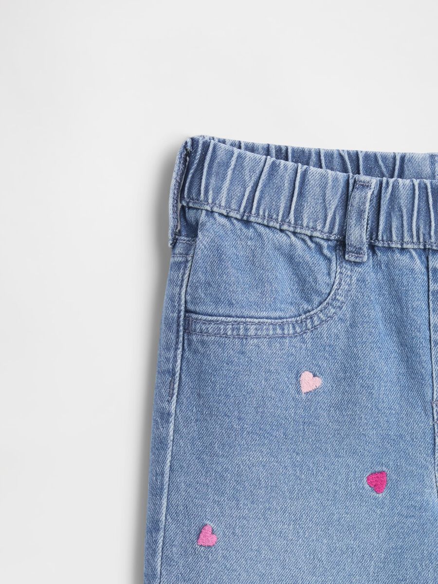Embroidered Denim Trousers for Girls Girl_2