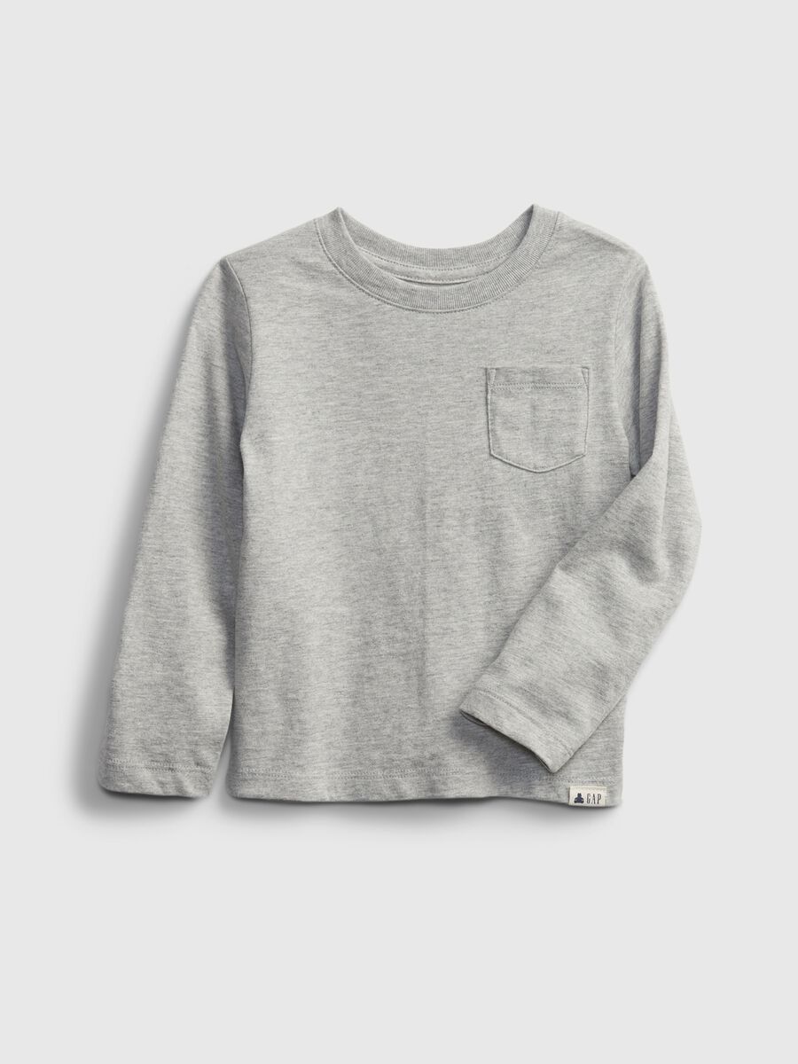 T-shirt a maniche lunghe con taschino Bimbo_0