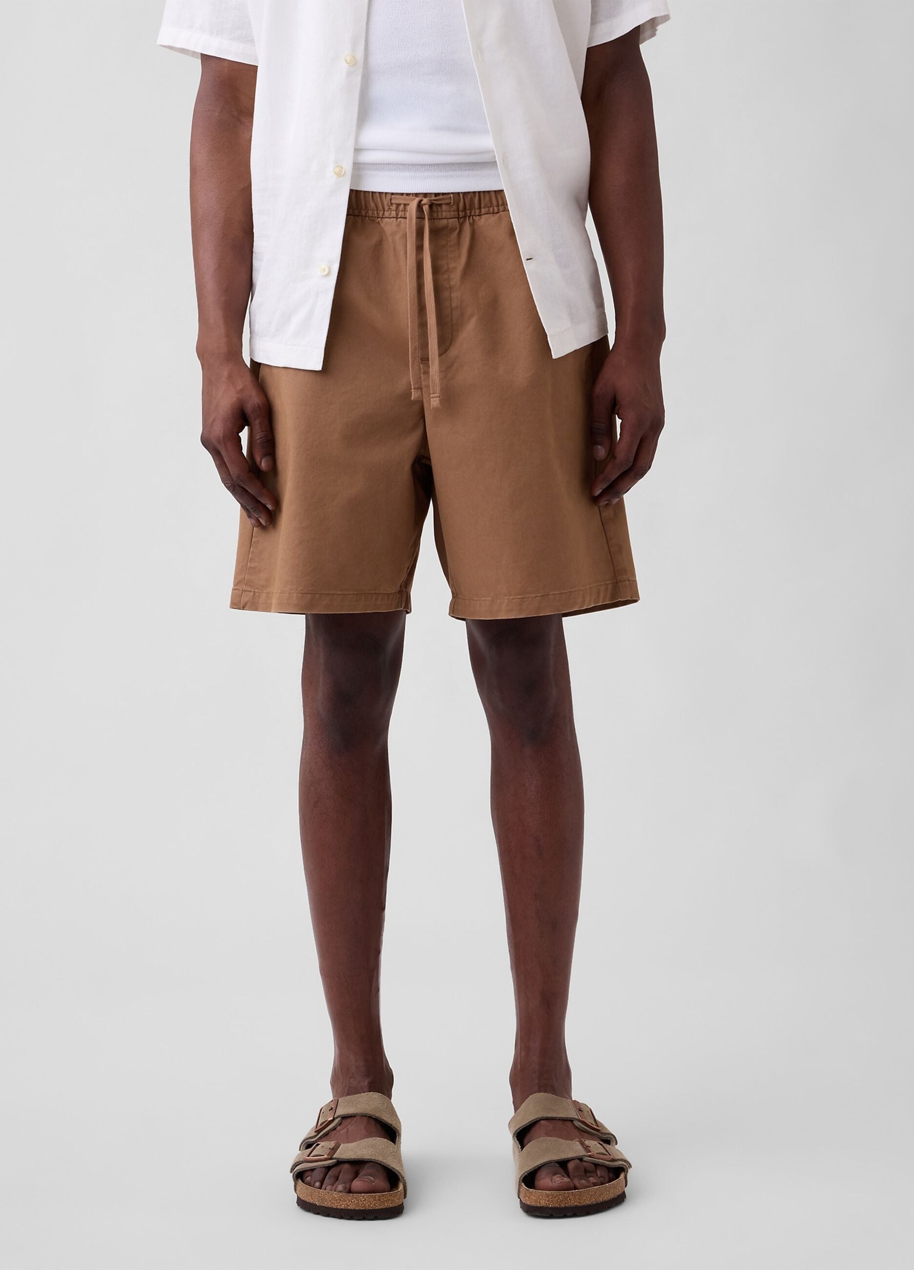 Stretch cotton shorts