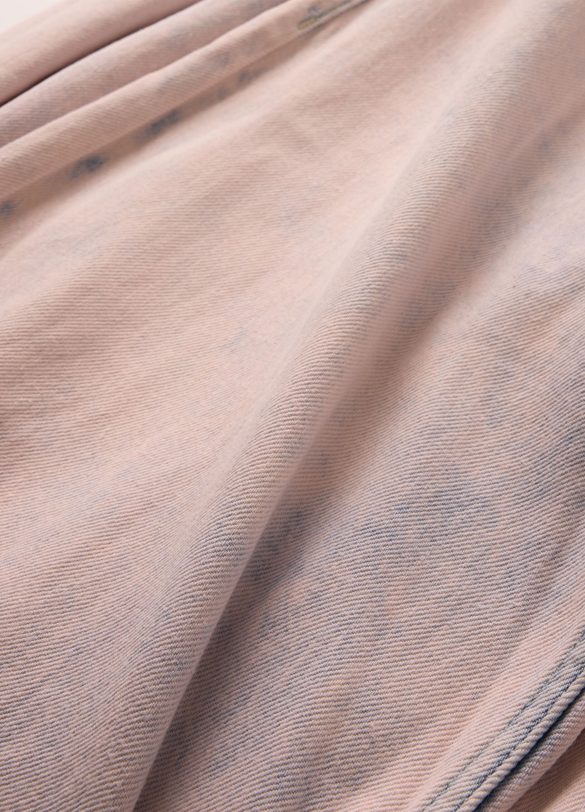 Pantaloni larghi rosa sfumato effetto denim_7