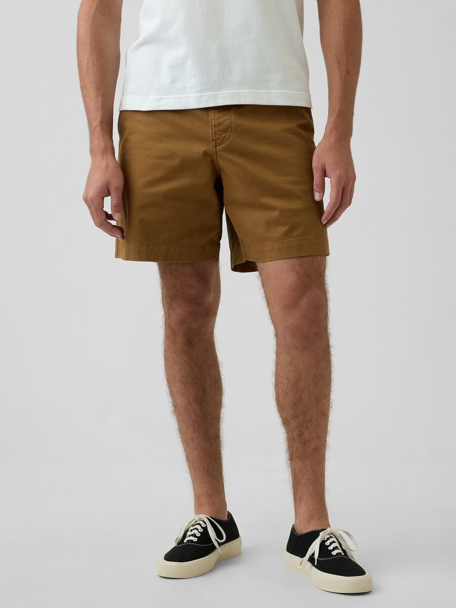 Stretch cotton shorts Man_1