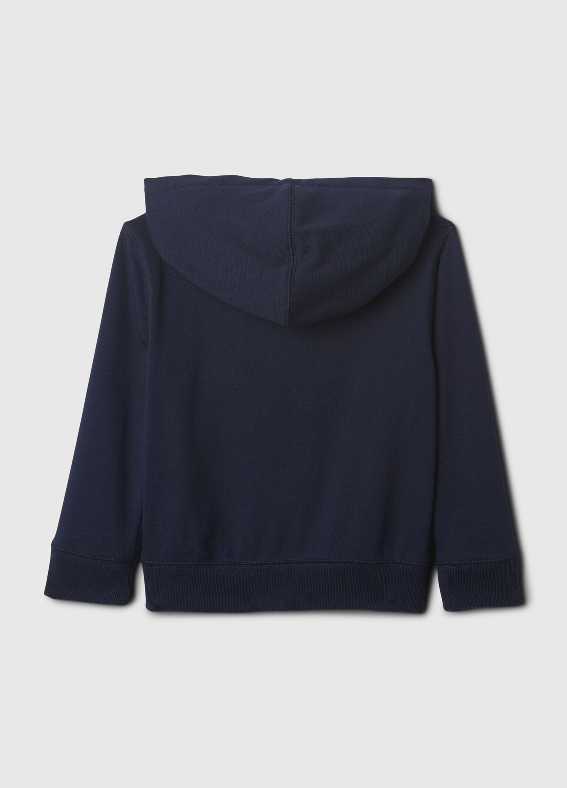 Full-zip con cappuccio e ricamo logo_1