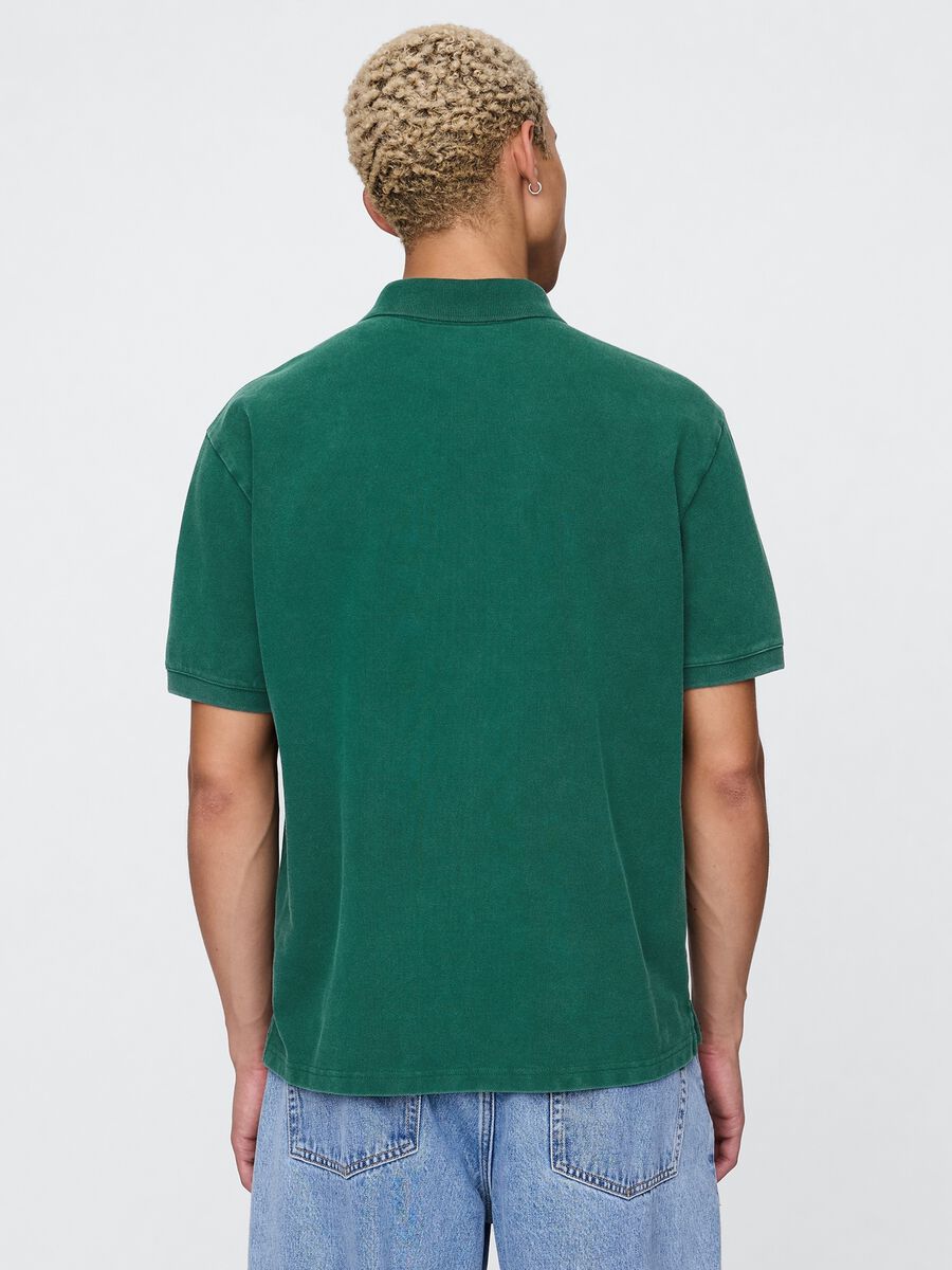 Green pure cotton polo Gap Man_2