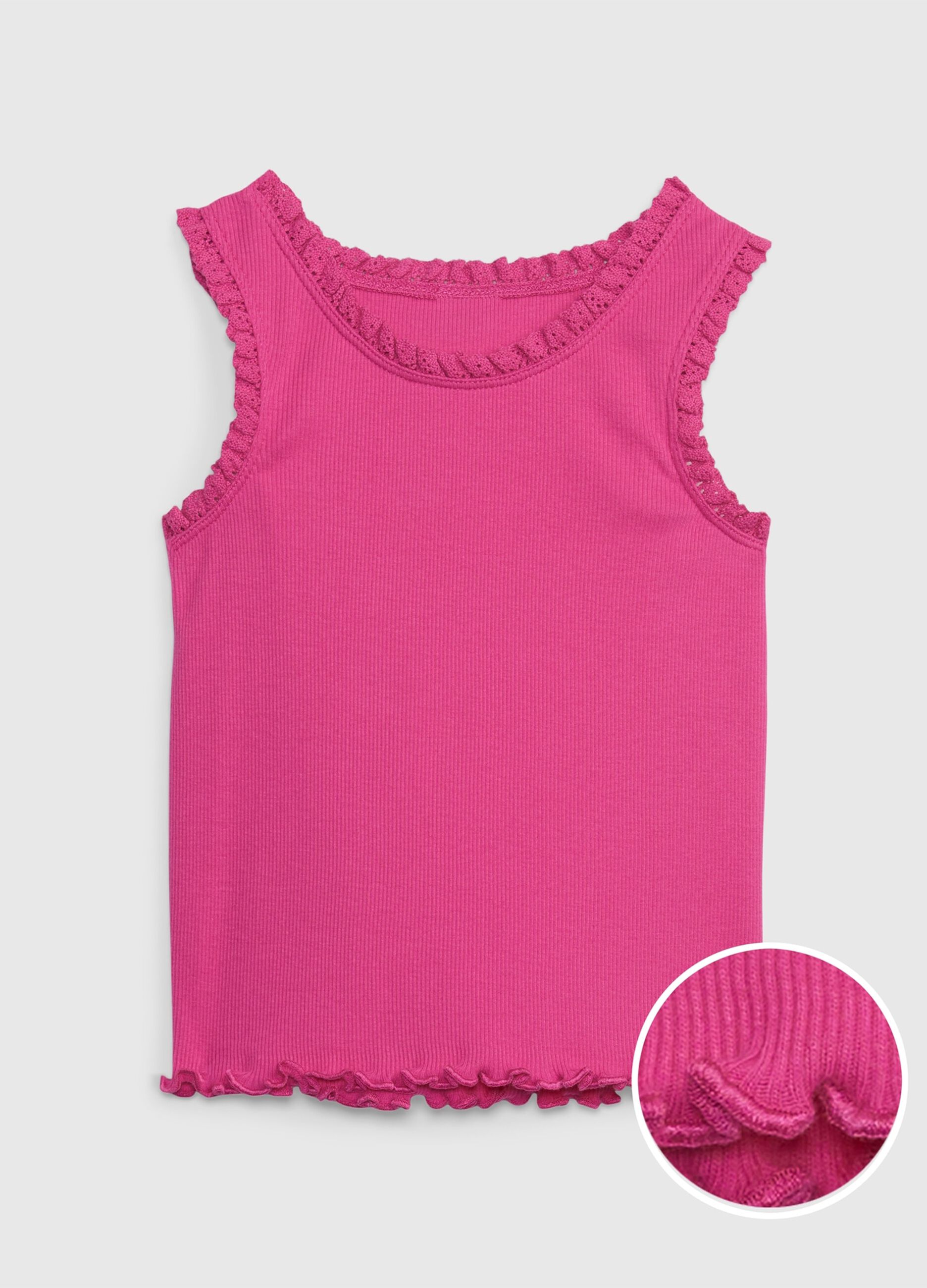 Ribbed tank top with lace_2